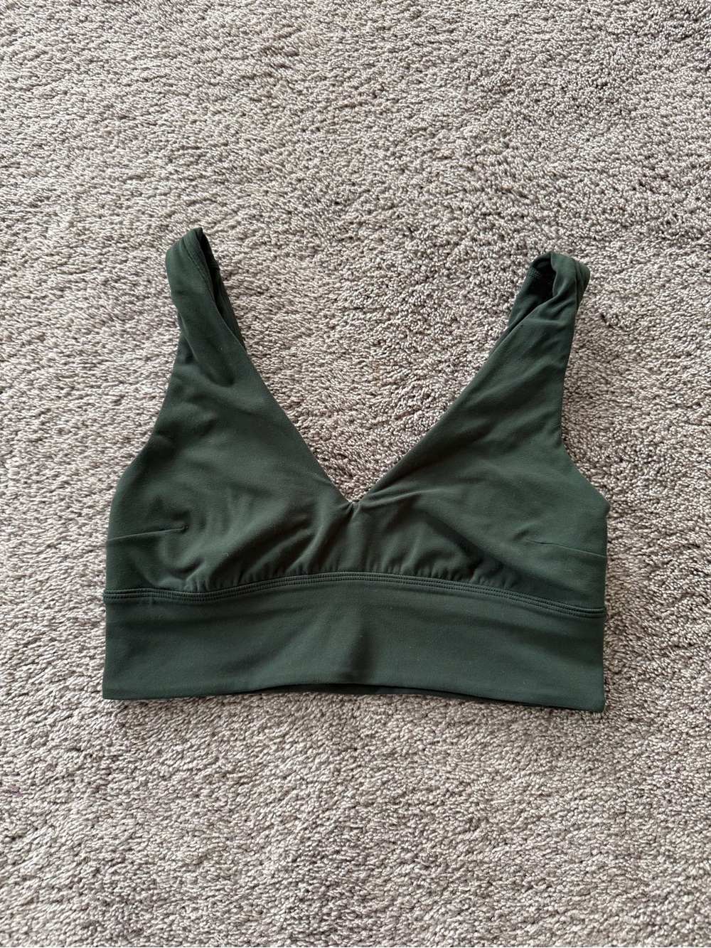 Lululemon Align V-Neck Bra (C/D Cup) Legacy Green